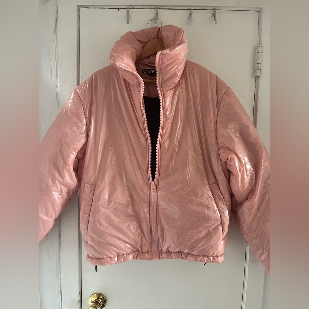 Acne Studios Pink Puffer Jacket.